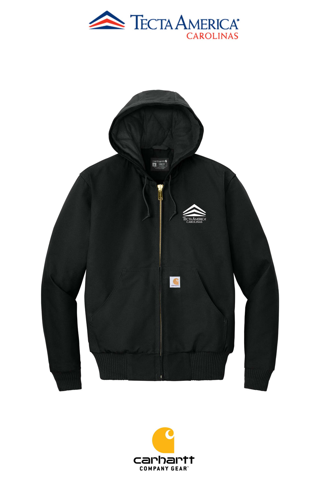 Carhartt® Quilted-Flannel-Lined Duck Active Jac - Tecta America Carolinas LLC