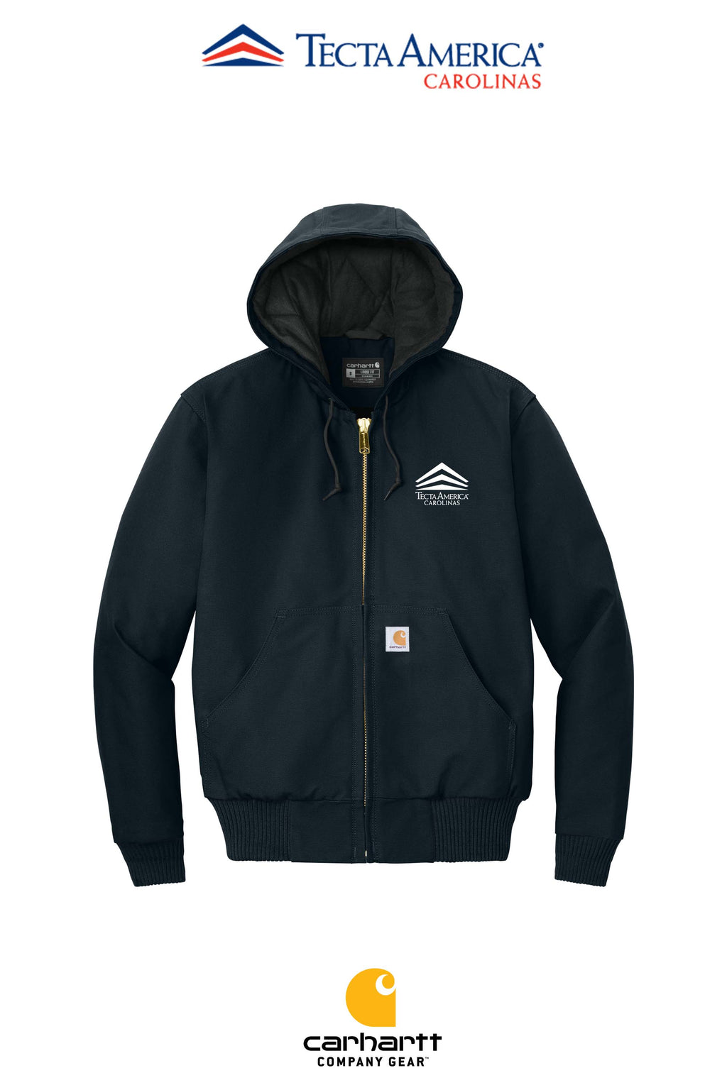 Carhartt® Quilted-Flannel-Lined Duck Active Jac - Tecta America Carolinas LLC