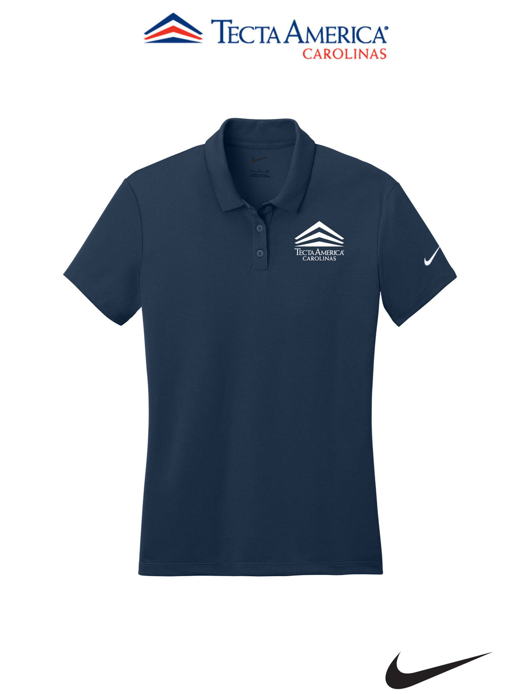 Nike Women's Dry Essential Solid Polo - Tecta America Carolinas LLC