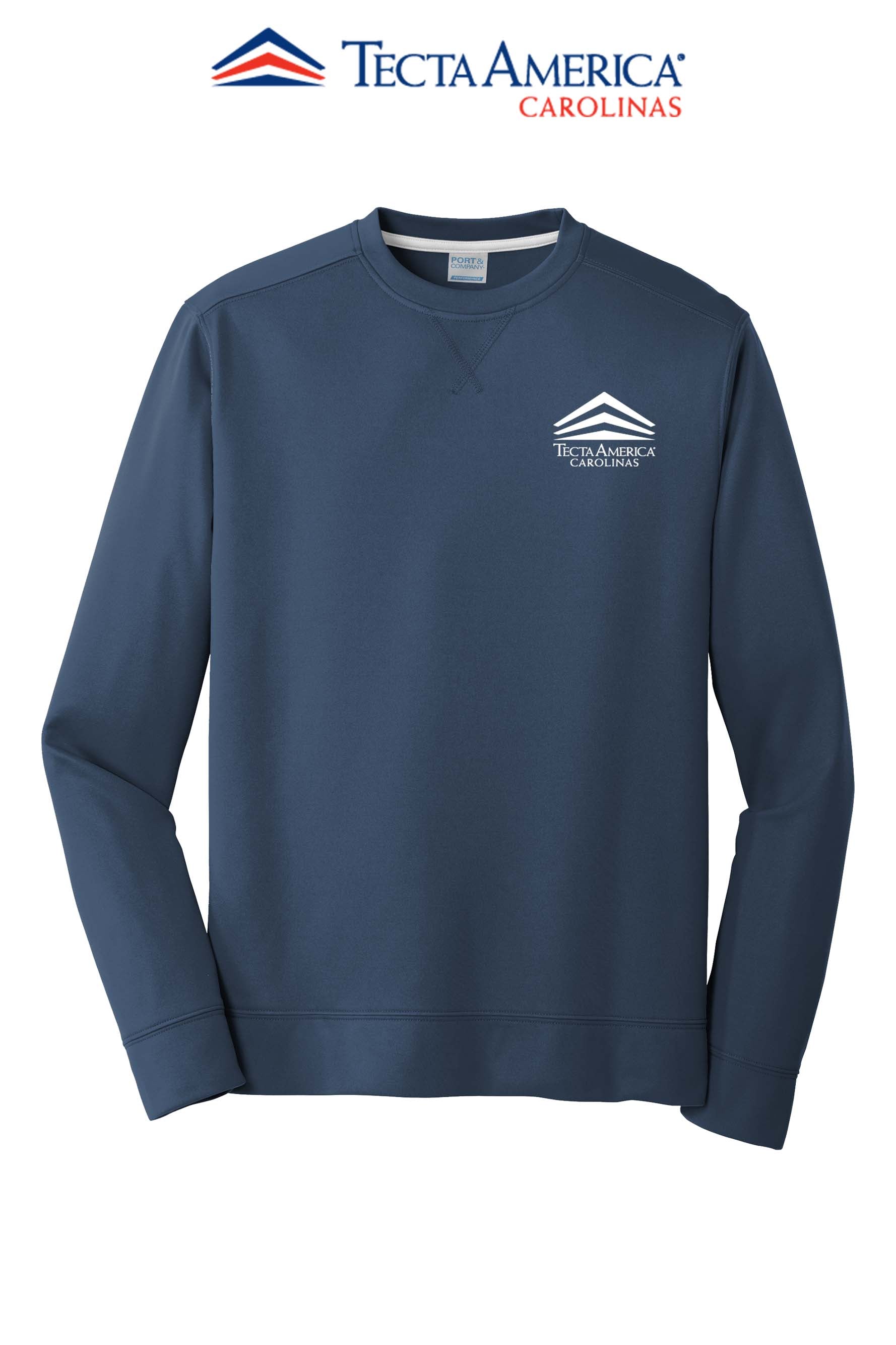 Port & Co™ Performance Fleece Crewneck Sweatshirt - Tecta America Carolinas LLC