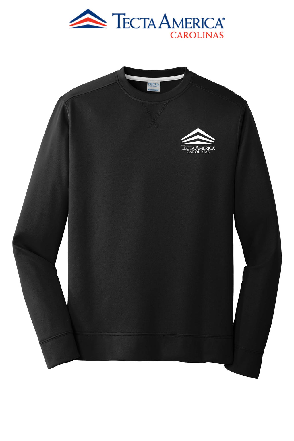 Port & Co™ Performance Fleece Crewneck Sweatshirt - Tecta America Carolinas LLC