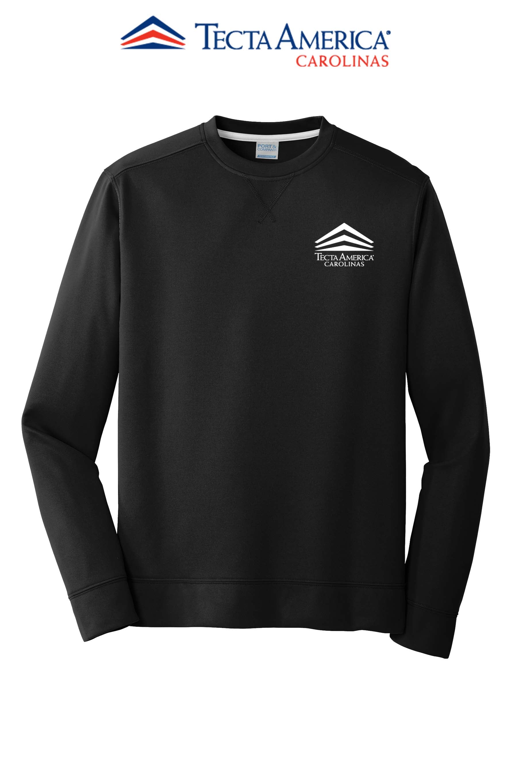 Port & Co™ Performance Fleece Crewneck Sweatshirt - Tecta America Carolinas LLC