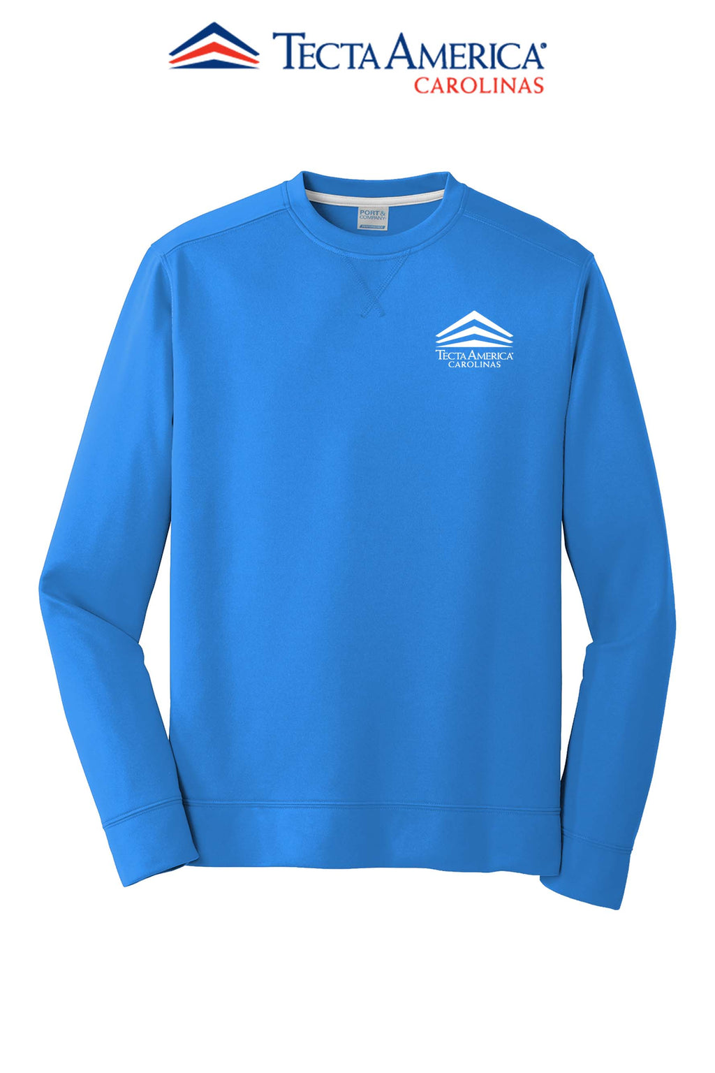 Port & Co™ Performance Fleece Crewneck Sweatshirt - Tecta America Carolinas LLC