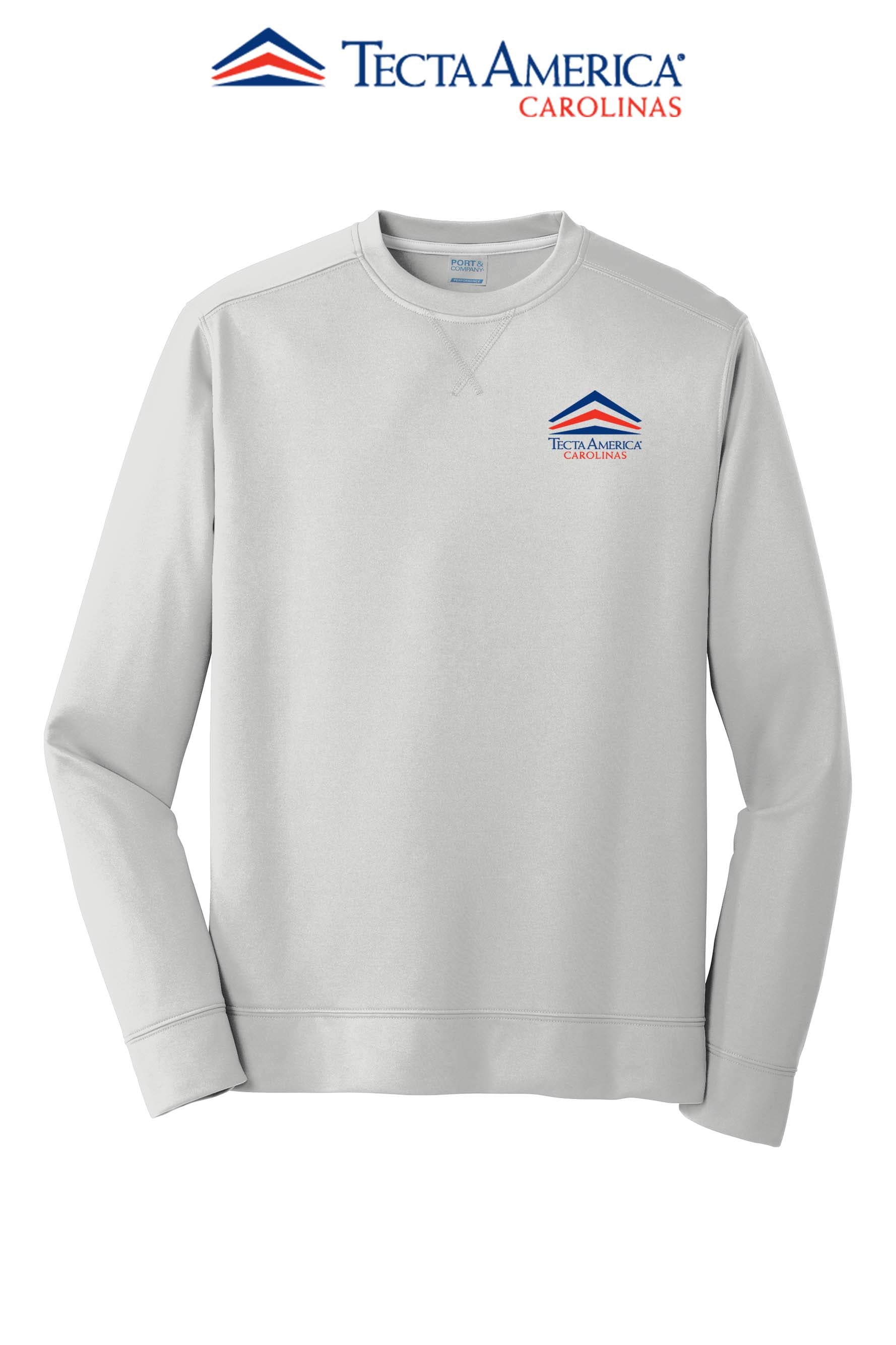 Port & Co™ Performance Fleece Crewneck Sweatshirt - Tecta America Carolinas LLC