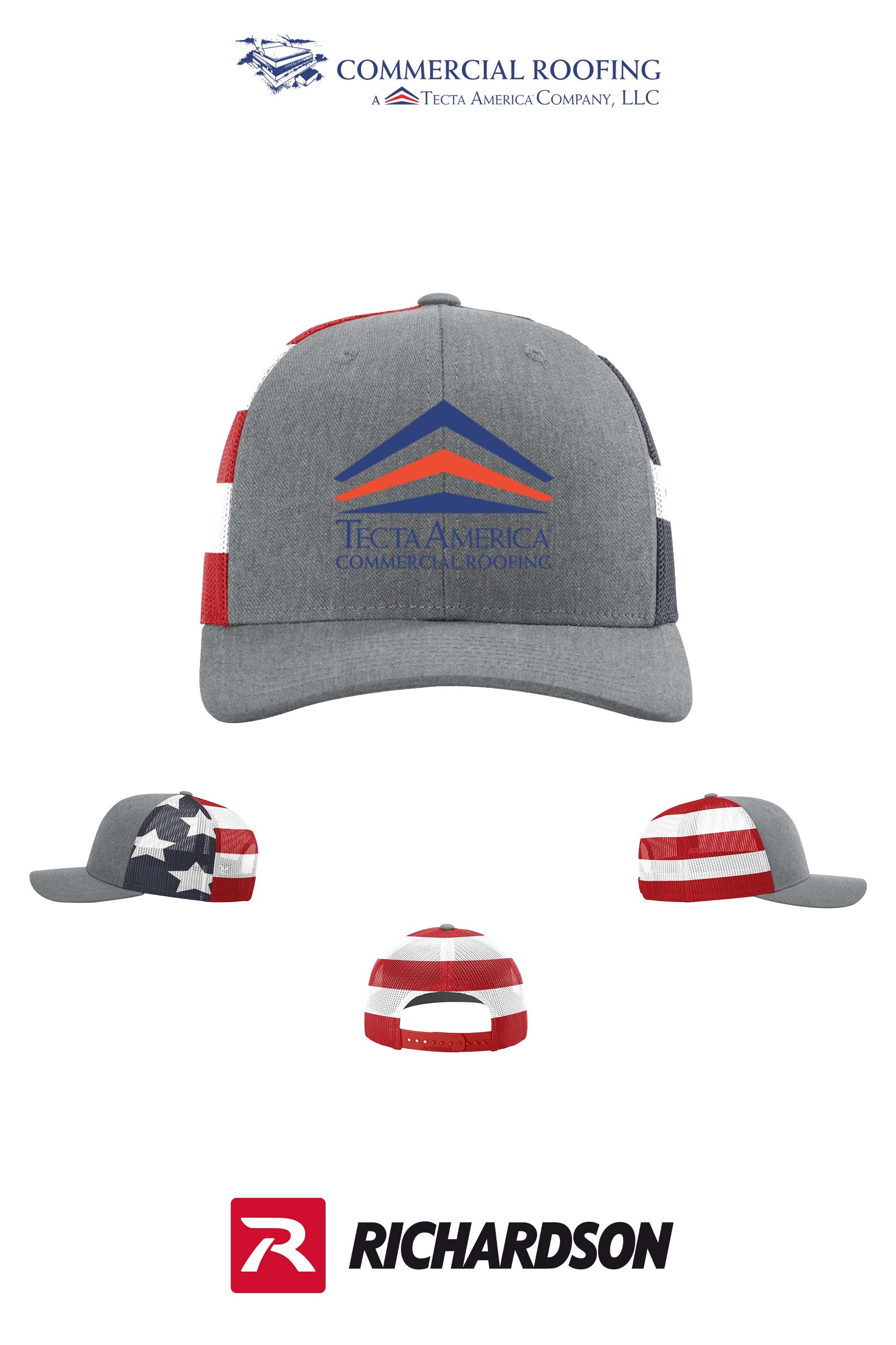 Richardson 112PM Printed Mesh Trucker - Commercial Roofing