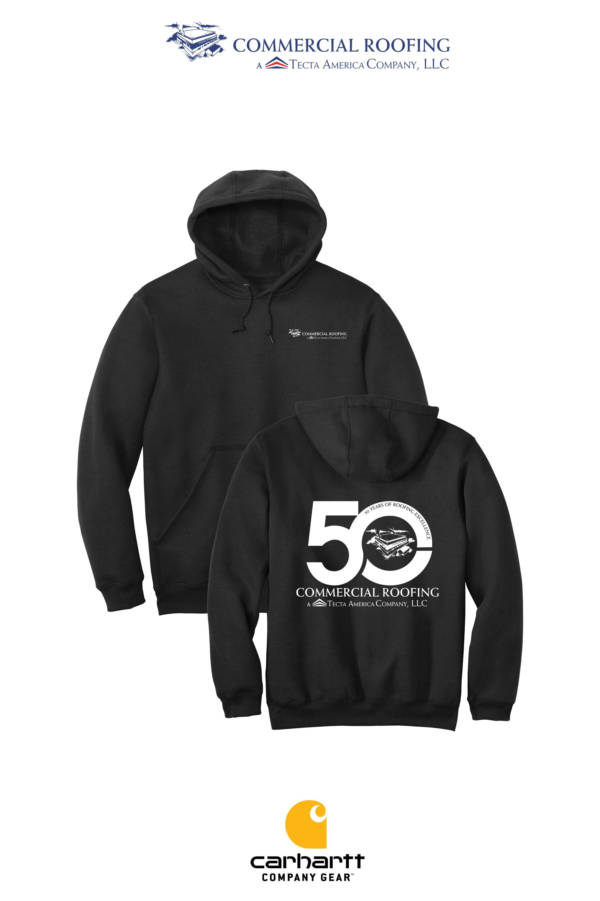 Carhartt® Midweight Hooded Sweatshirt - Commercial Roofing