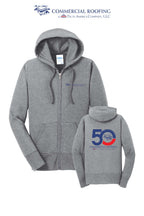 Port & Co™ Women's Core Fleece Full-Zip Hooded Sweatshirt - Commercial Roofing