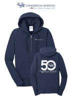 Port & Co™ Women's Core Fleece Full-Zip Hooded Sweatshirt - Commercial Roofing