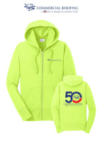 Port & Co™ Women's Core Fleece Full-Zip Hooded Sweatshirt - Commercial Roofing