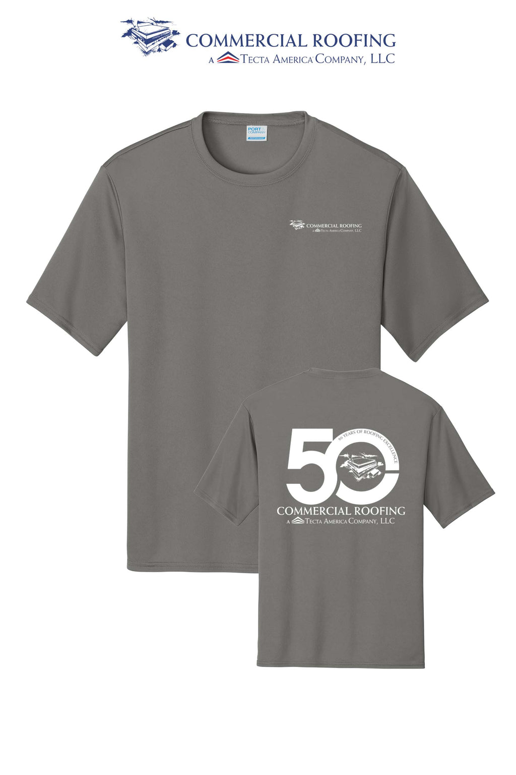 Port & Co™ Performance UPF 50 Tee - Commercial Roofing