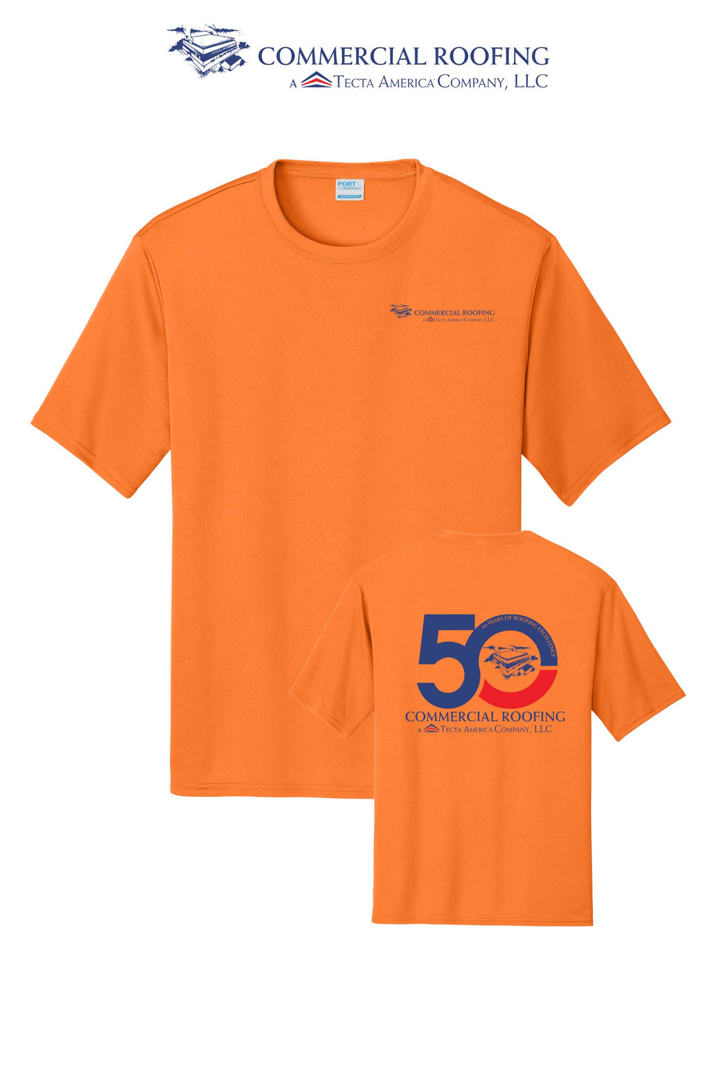 Port & Co™ Performance UPF 50 Tee - Commercial Roofing
