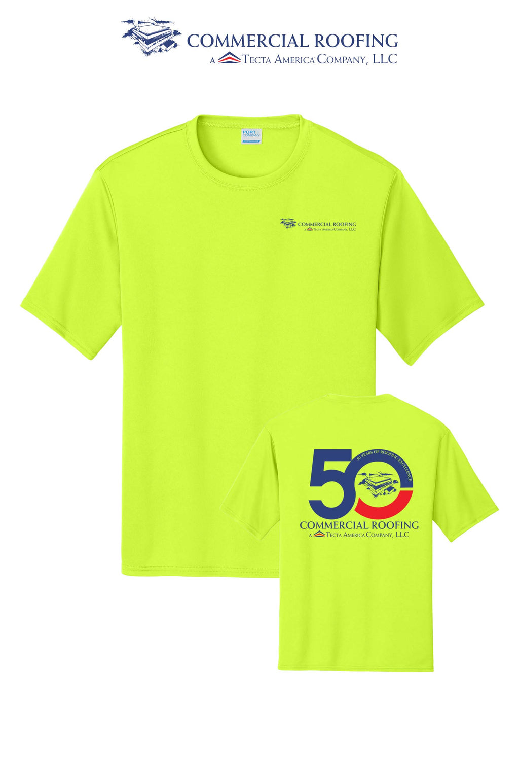 Port & Co™ Performance UPF 50 Tee - Commercial Roofing