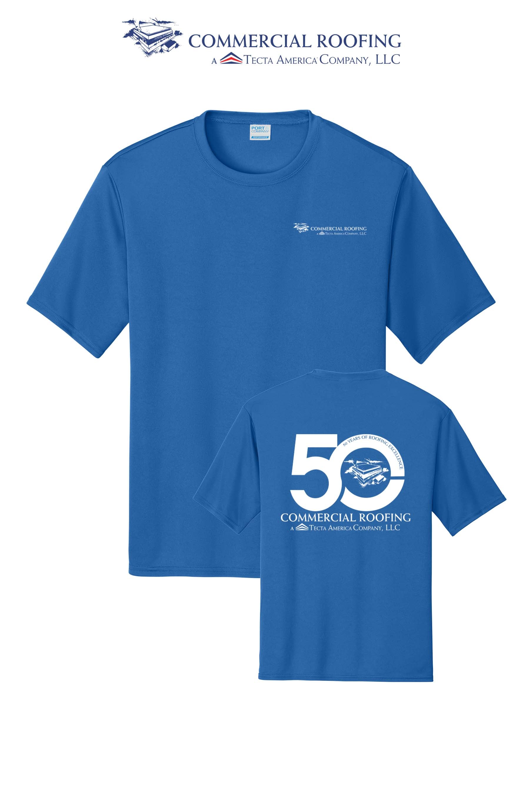 Port & Co™ Performance UPF 50 Tee - Commercial Roofing