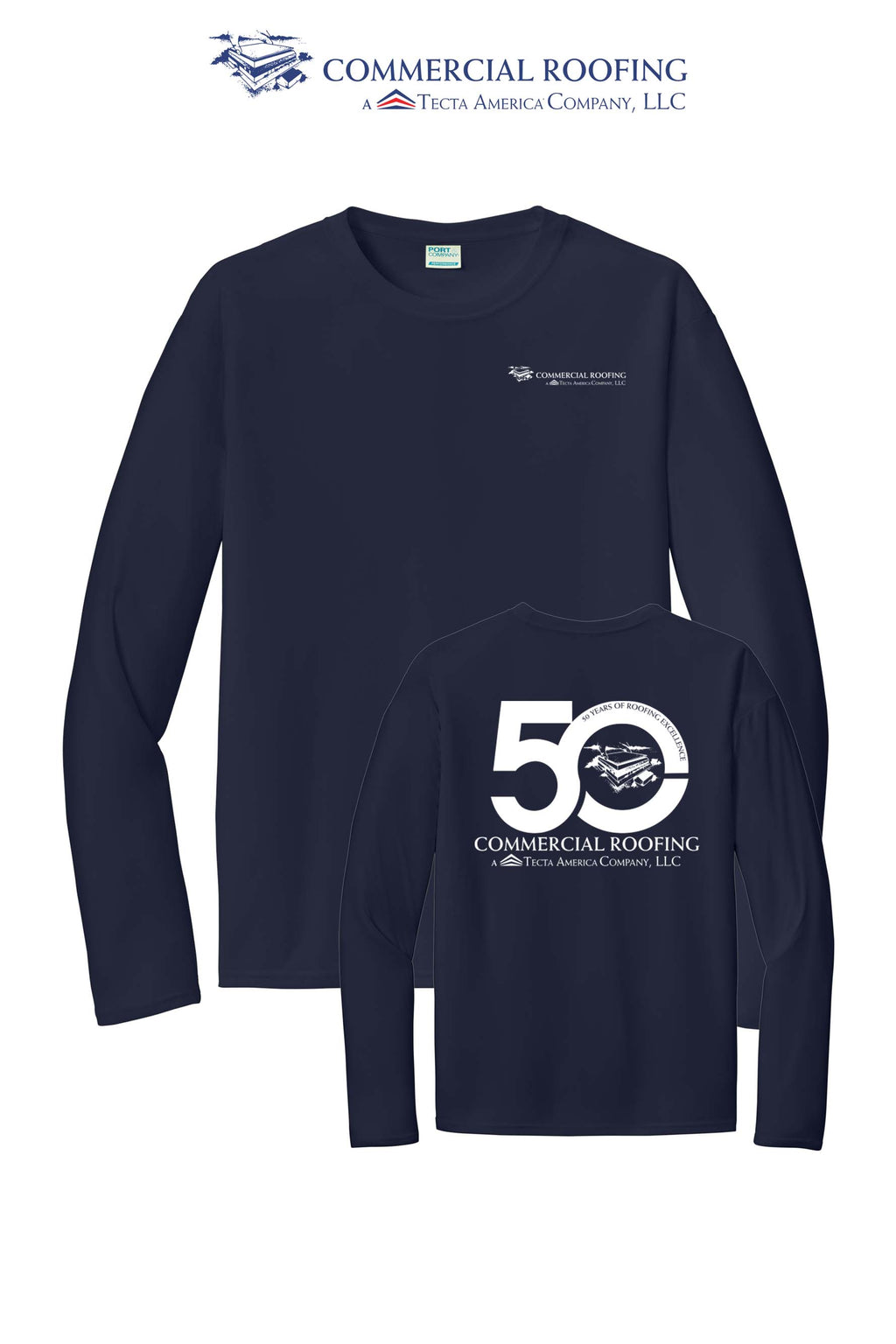 Port & Co™ Performance UPF 50 Long Sleeve - Commercial Roofing