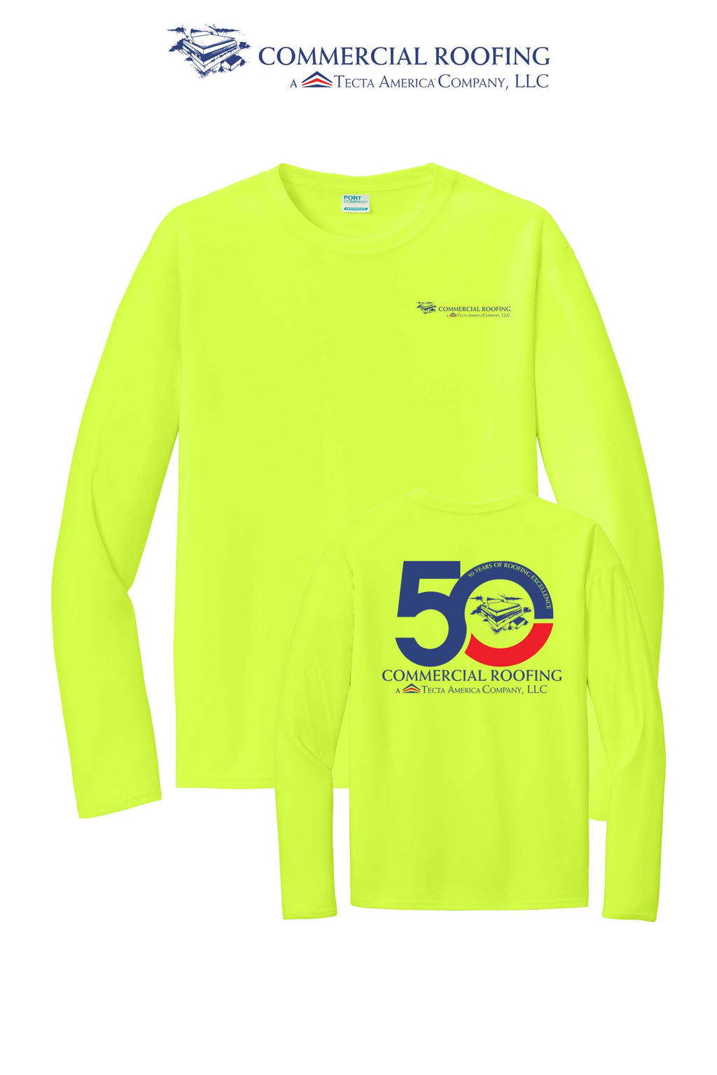 Port & Co™ Performance UPF 50 Long Sleeve - Commercial Roofing