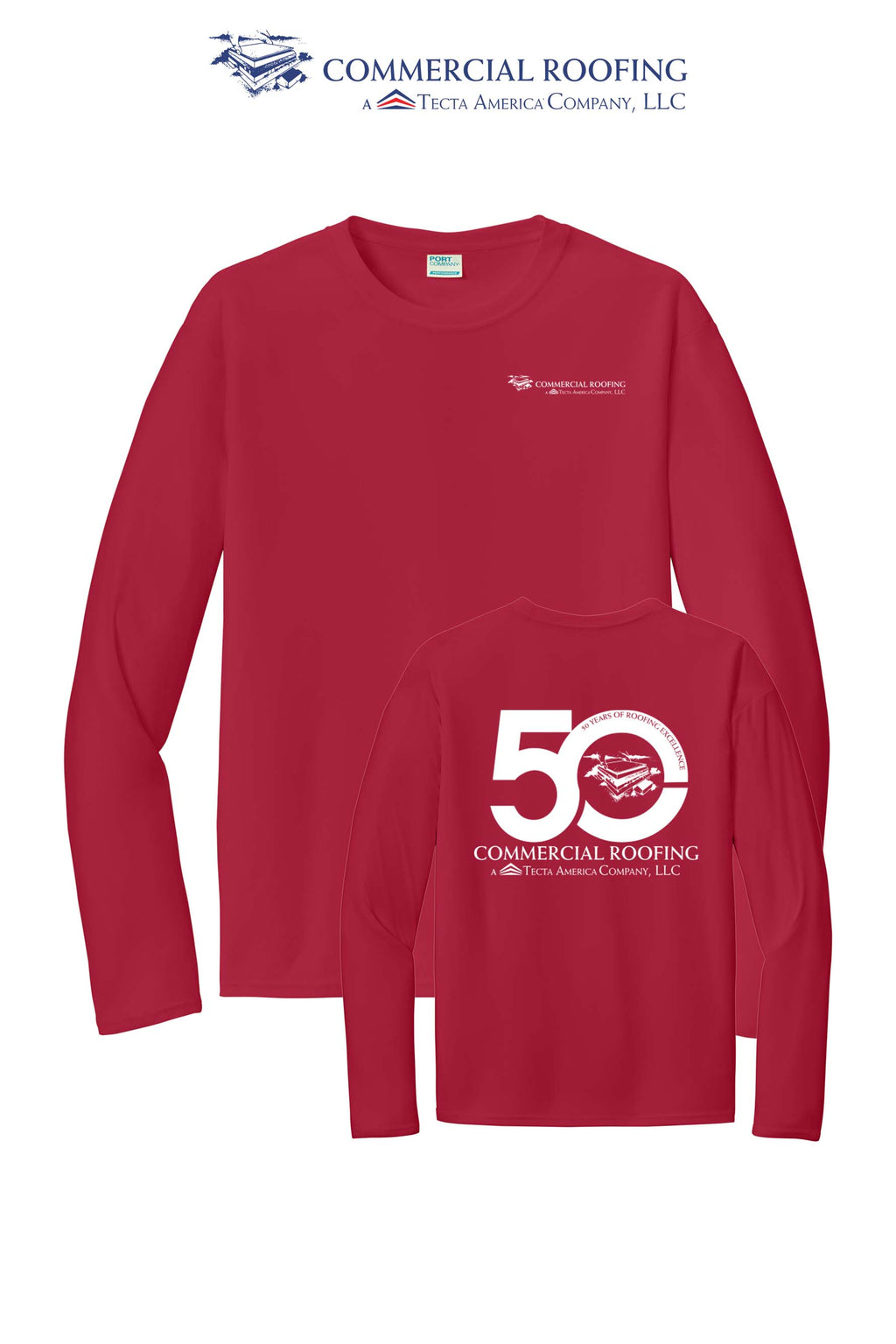 Port & Co™ Performance UPF 50 Long Sleeve - Commercial Roofing