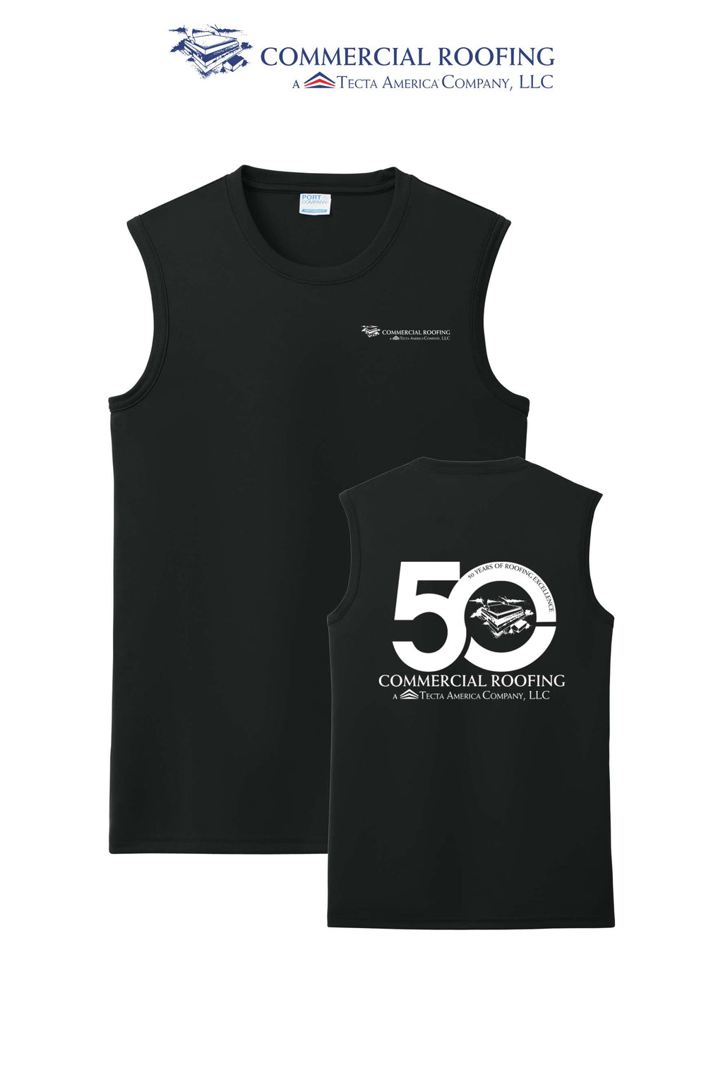 Port & Co™ Performance  UPF50 Sleeveless Tee - Commercial Roofing