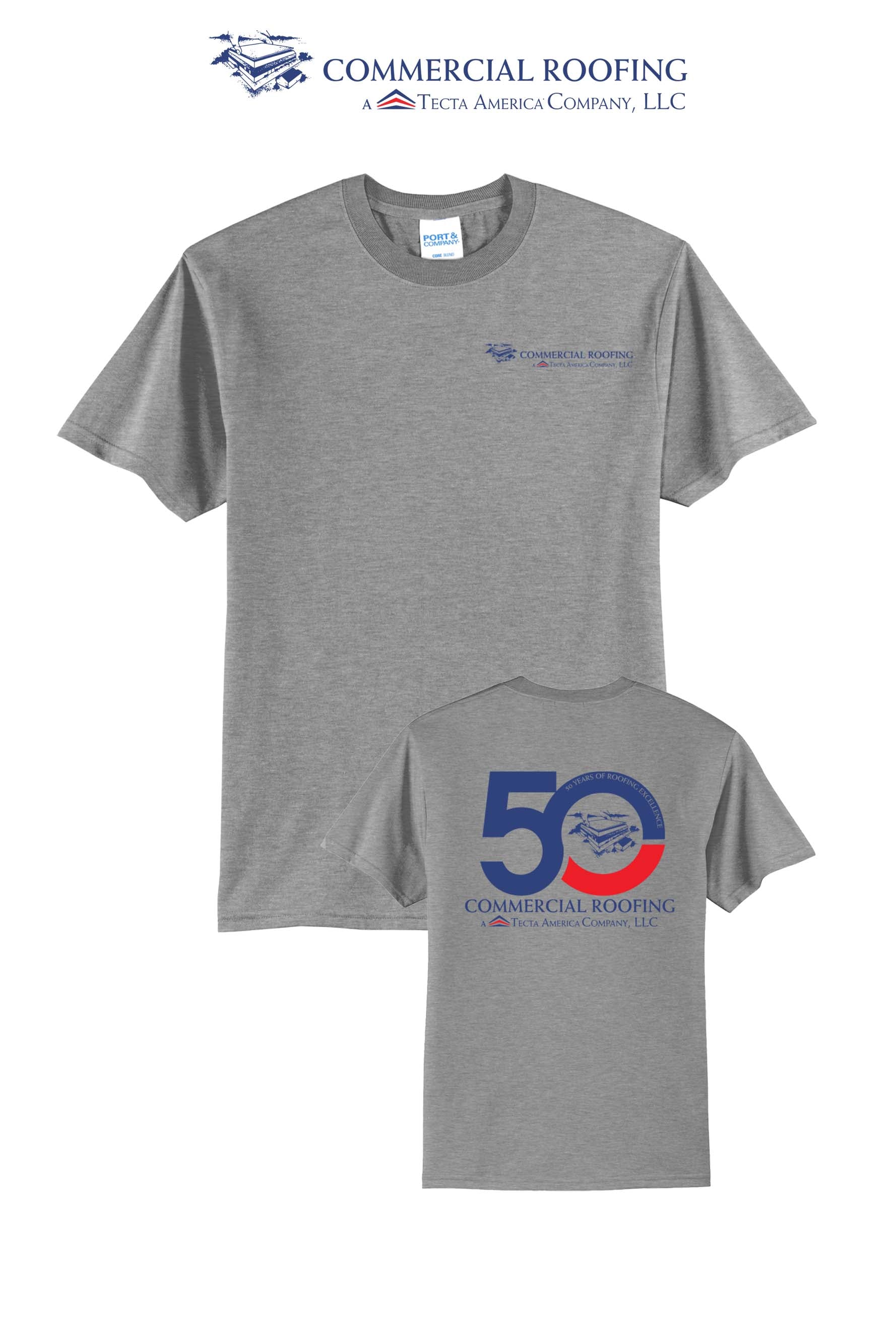 Port & Co™ Core Blend Tee - Commercial Roofing