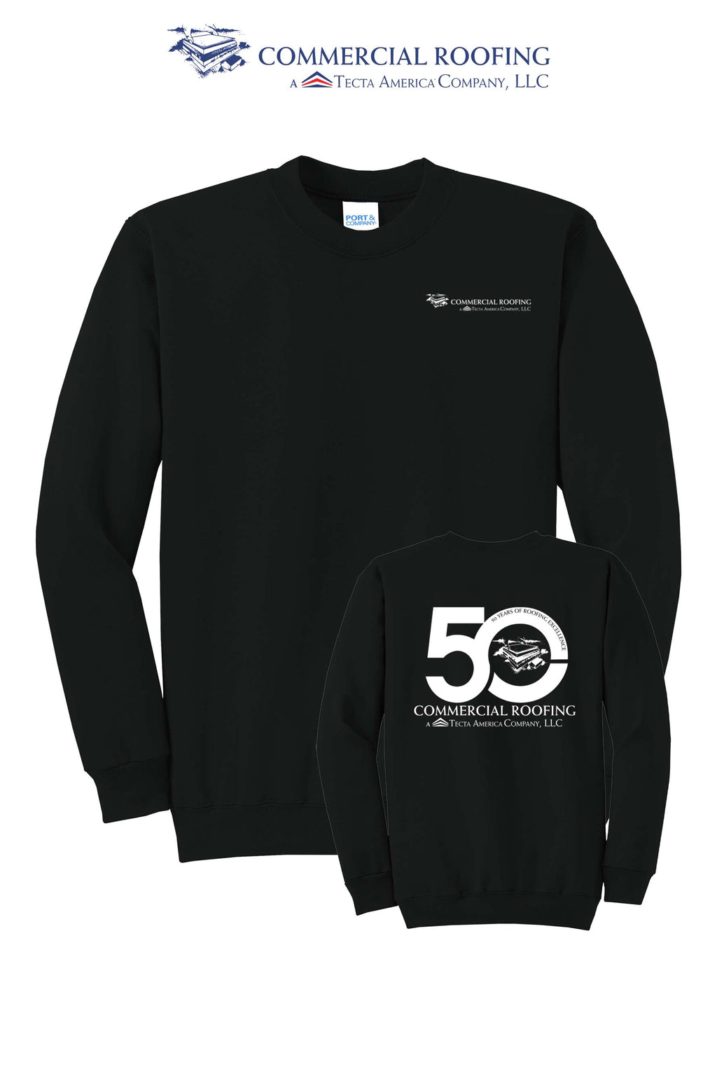 Port & Co™ Core Fleece Crewneck Sweatshirt - Commercial Roofing
