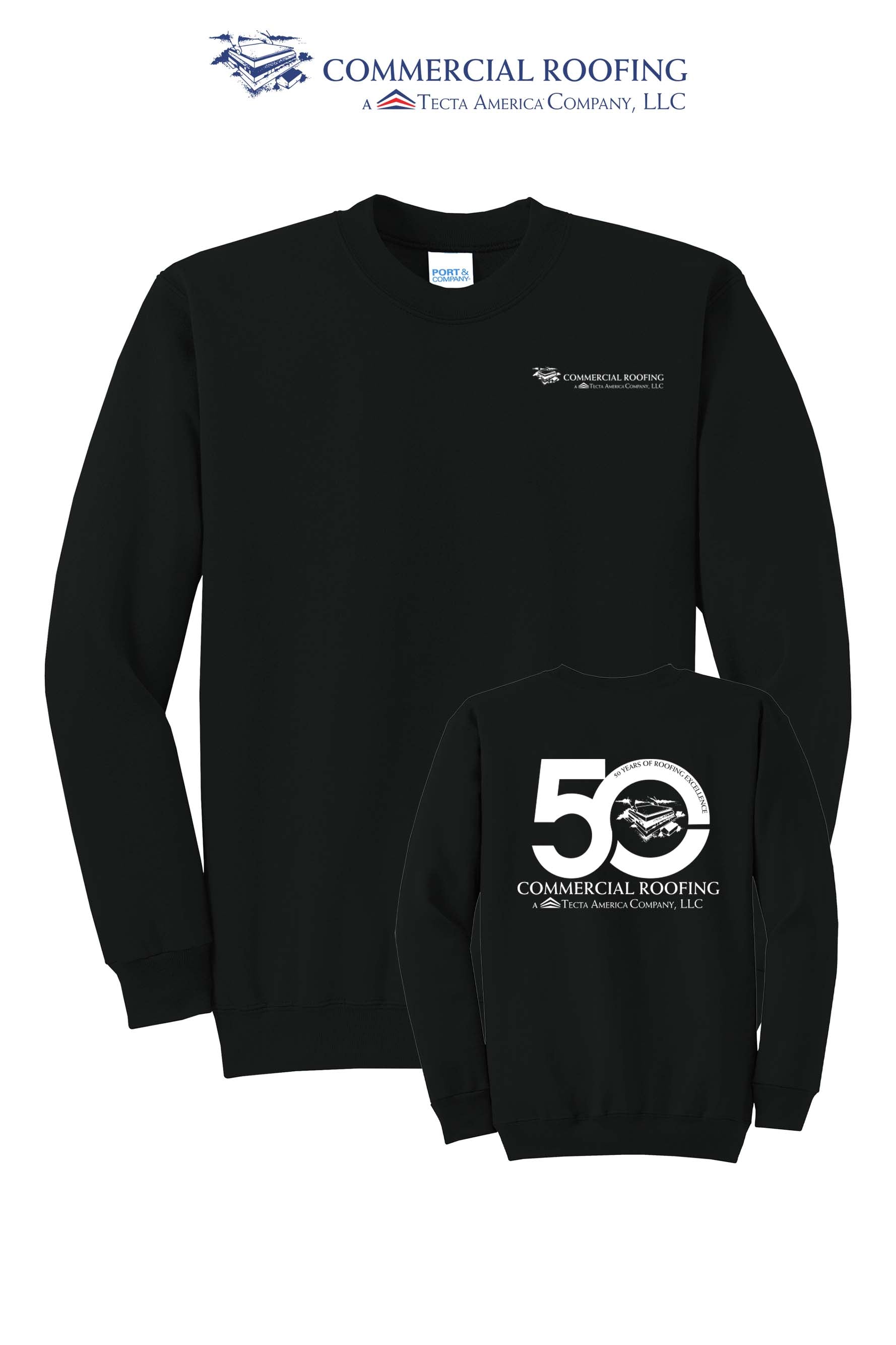Port & Co™ Core Fleece Crewneck Sweatshirt - Commercial Roofing