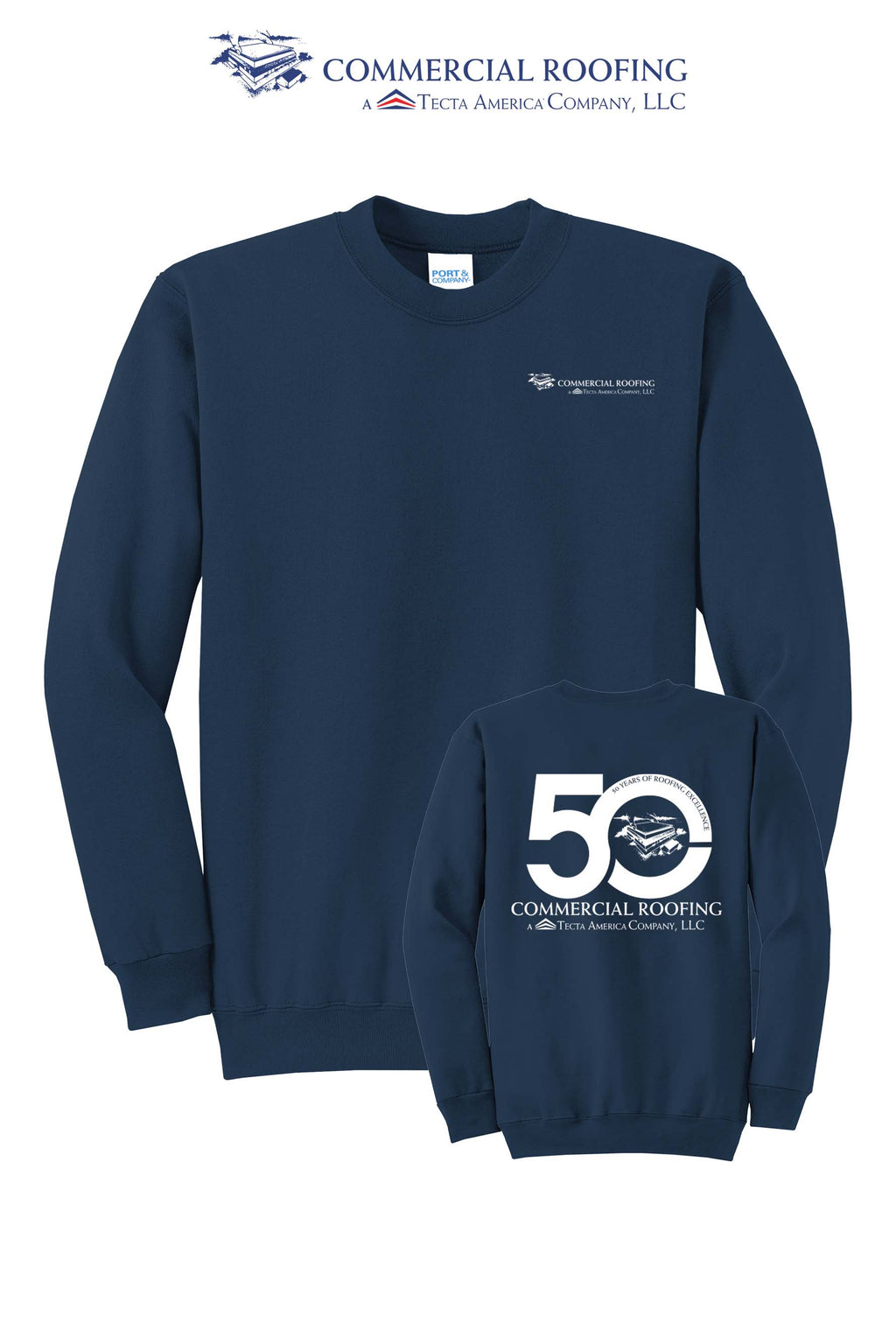 Port & Co™ Core Fleece Crewneck Sweatshirt - Commercial Roofing
