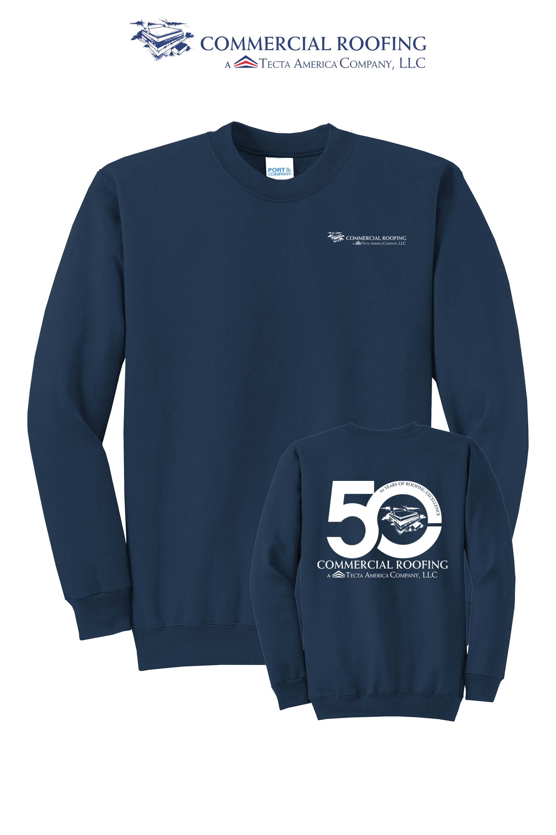 Port & Co™ Core Fleece Crewneck Sweatshirt - Commercial Roofing