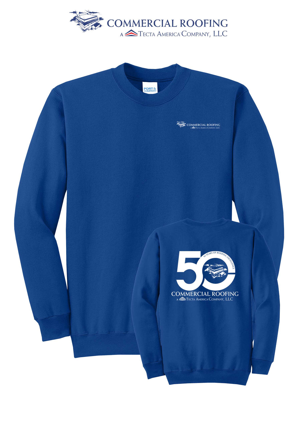 Port & Co™ Core Fleece Crewneck Sweatshirt - Commercial Roofing