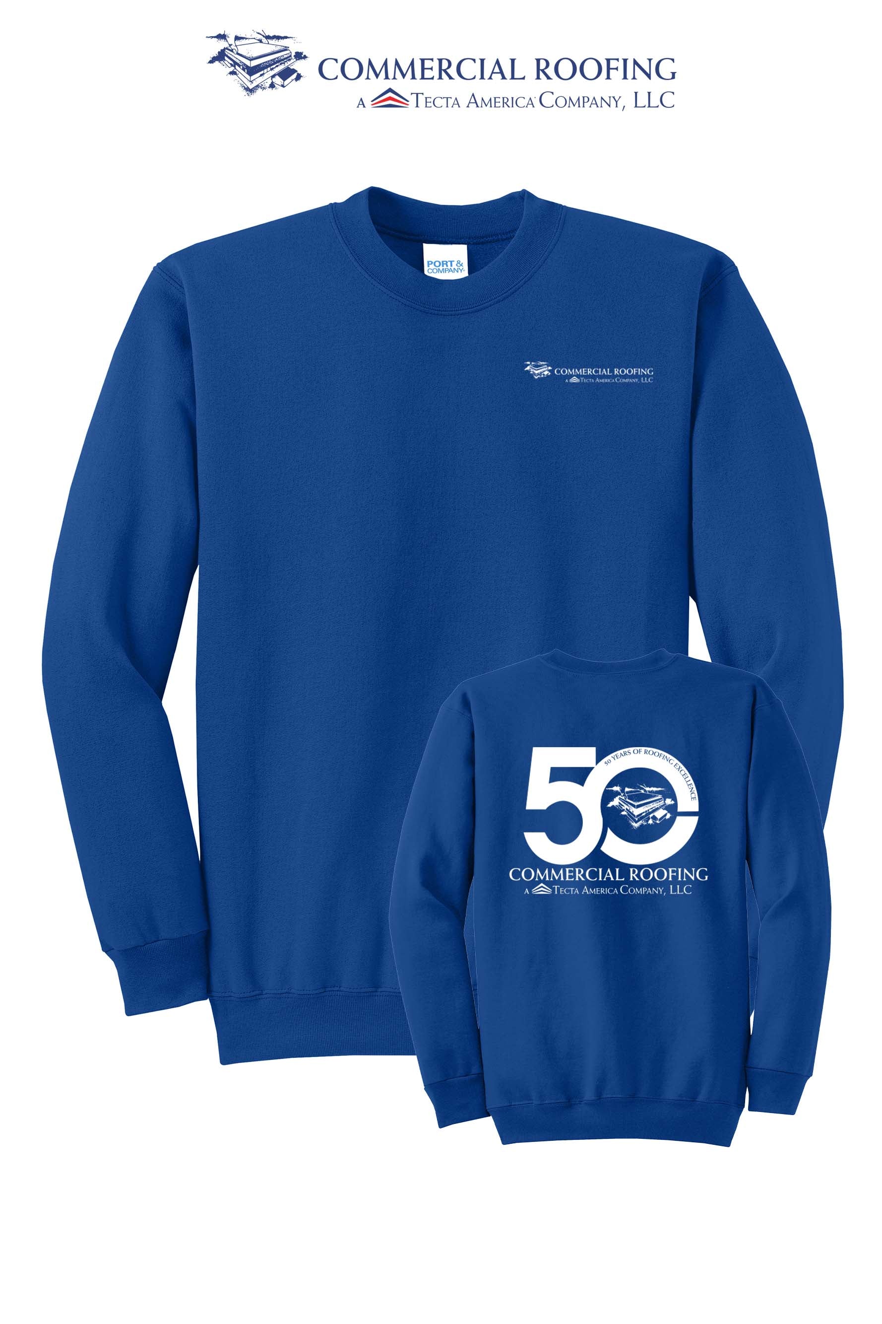 Port & Co™ Core Fleece Crewneck Sweatshirt - Commercial Roofing