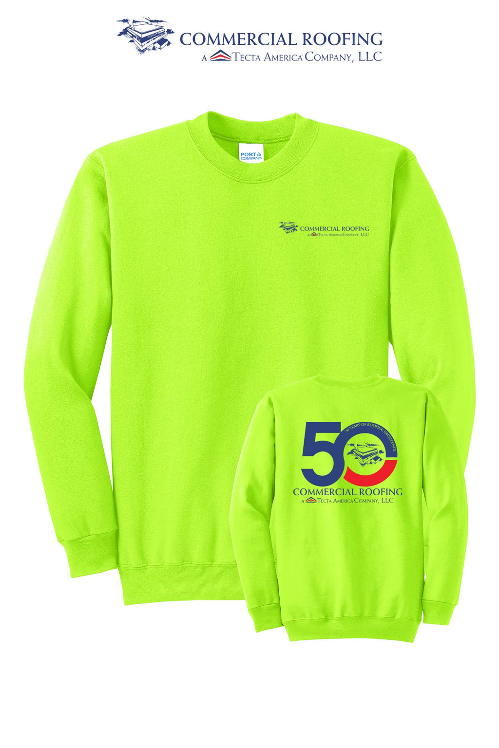 Port & Co™ Core Fleece Crewneck Sweatshirt - Commercial Roofing