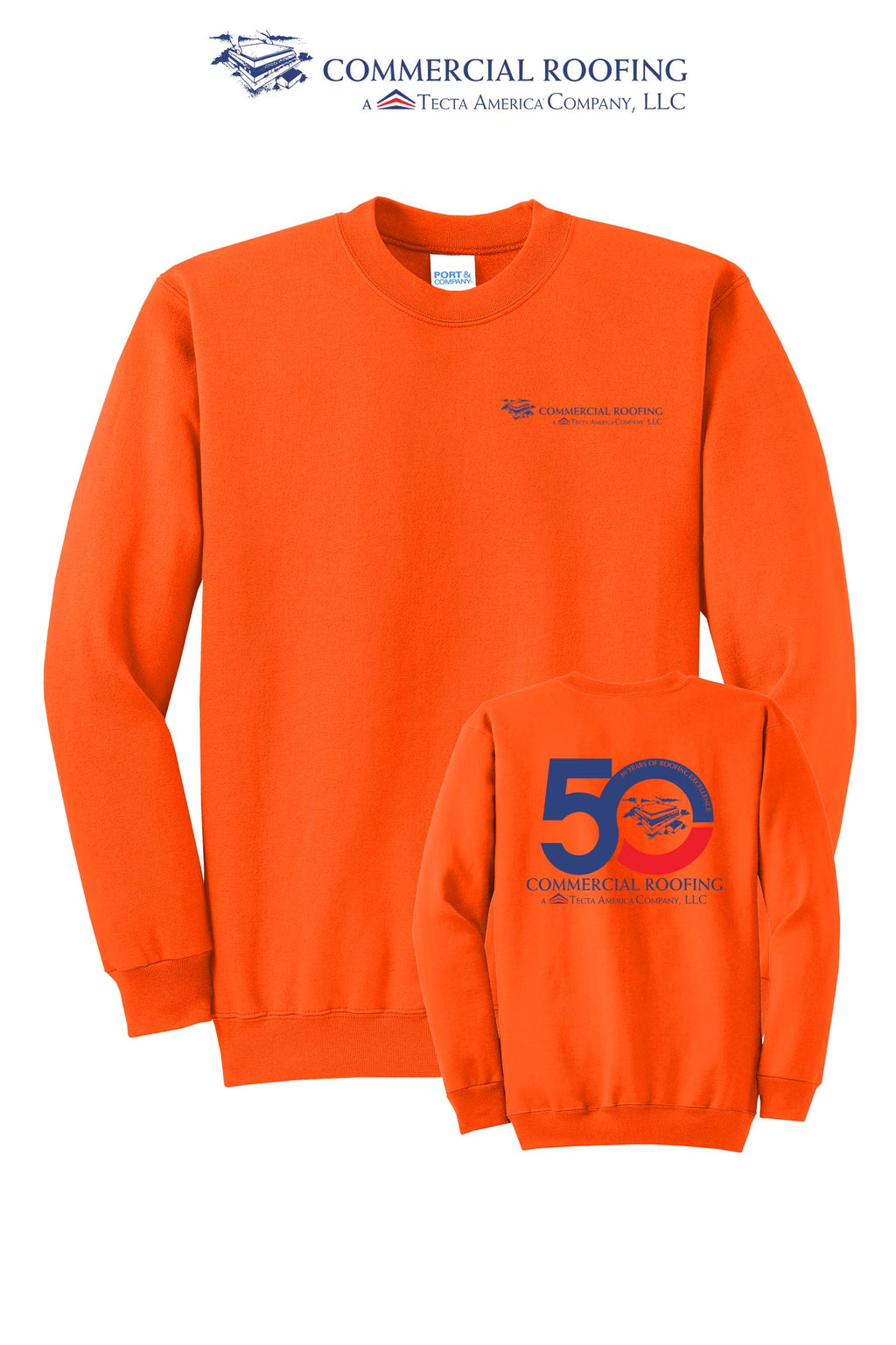 Port & Co™ Core Fleece Crewneck Sweatshirt - Commercial Roofing