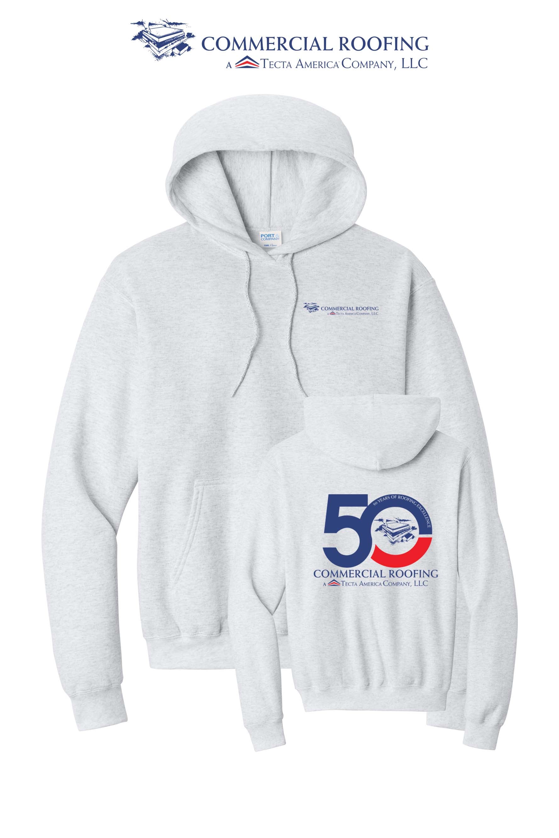Port & Co™ Core Fleece Pullover Hooded Sweatshirt - Commercial Roofing