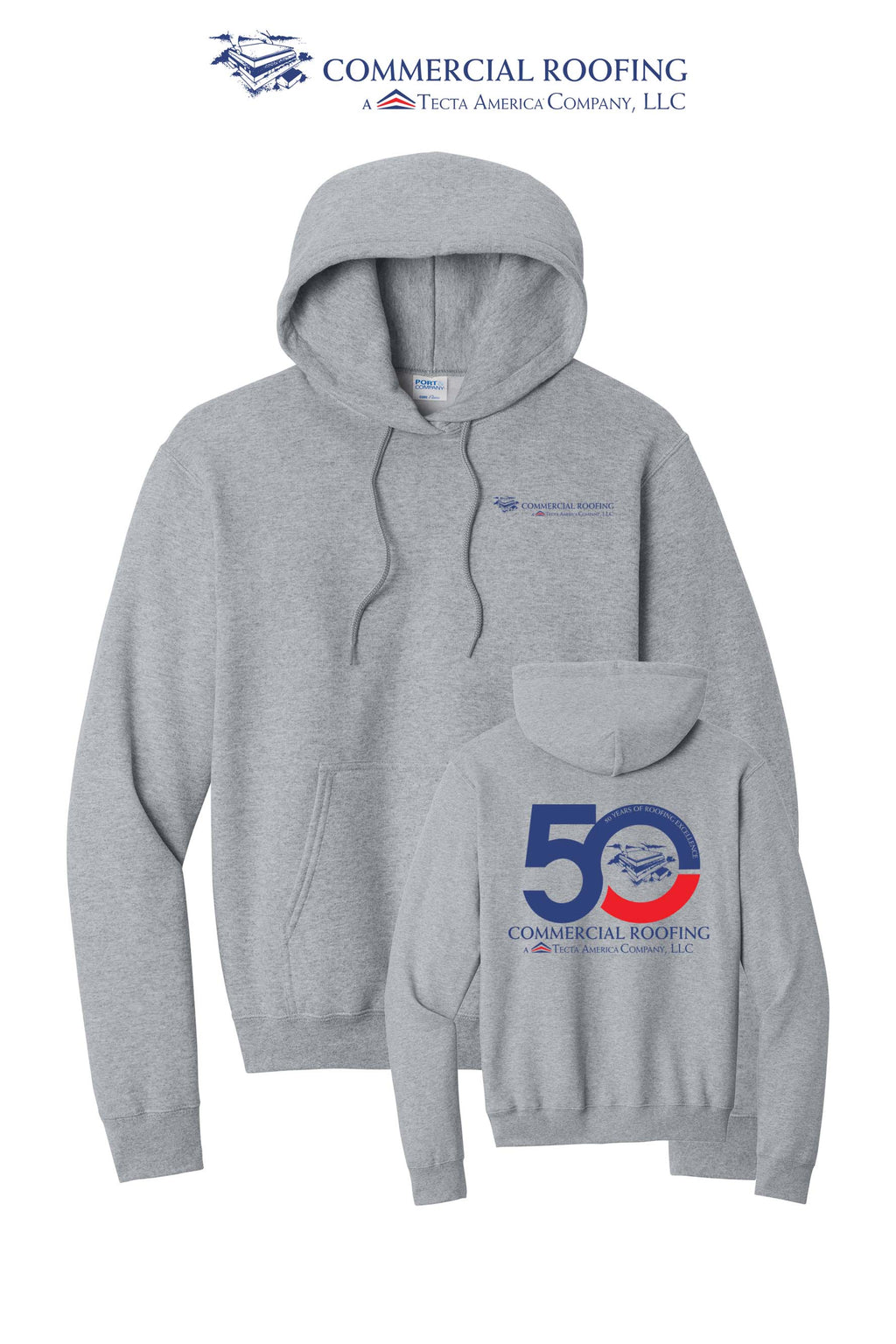 Port & Co™ Core Fleece Pullover Hooded Sweatshirt - Commercial Roofing