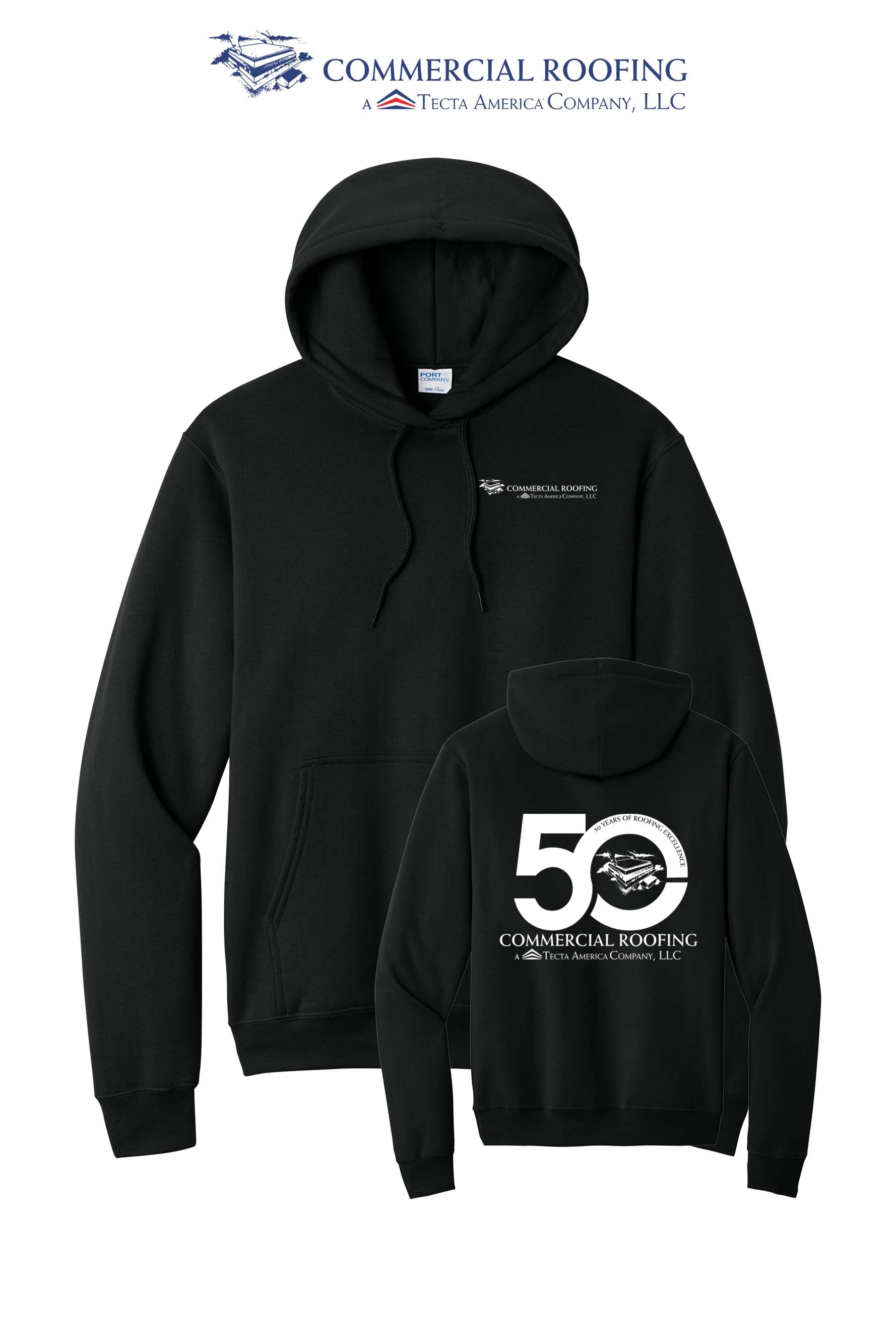 Port & Co™ Core Fleece Pullover Hooded Sweatshirt - Commercial Roofing