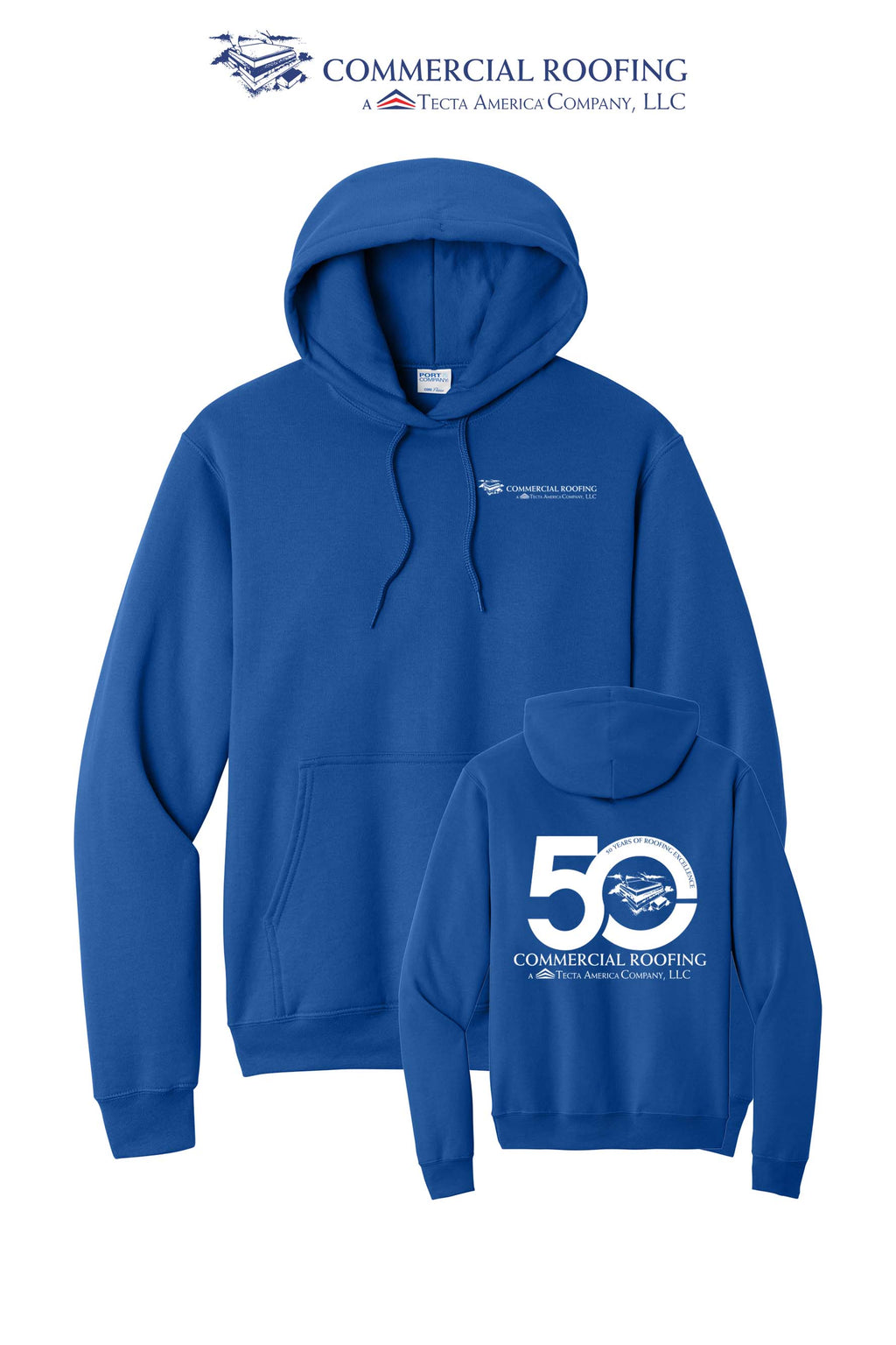 Port & Co™ Core Fleece Pullover Hooded Sweatshirt - Commercial Roofing