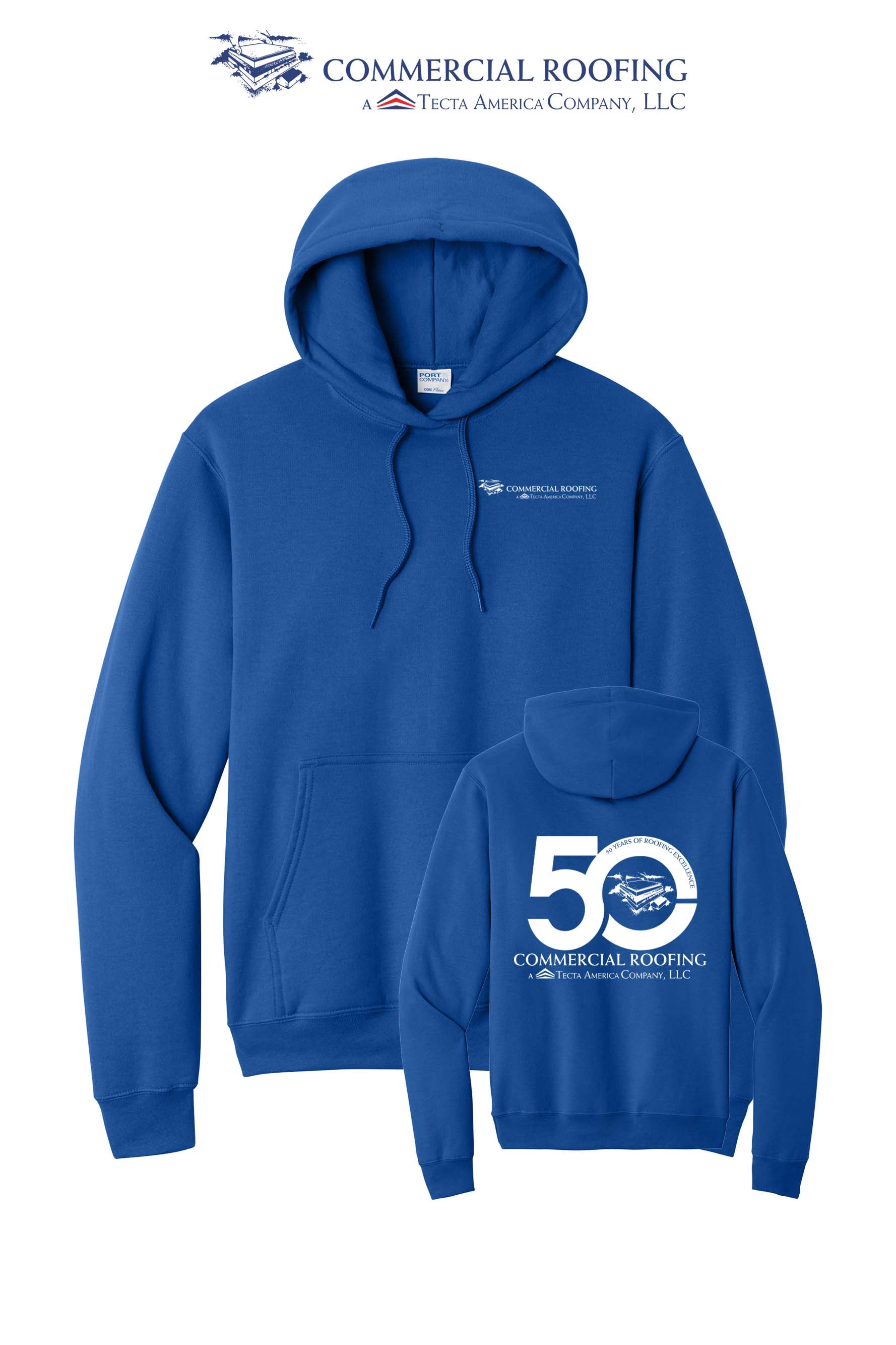 Port & Co™ Core Fleece Pullover Hooded Sweatshirt - Commercial Roofing