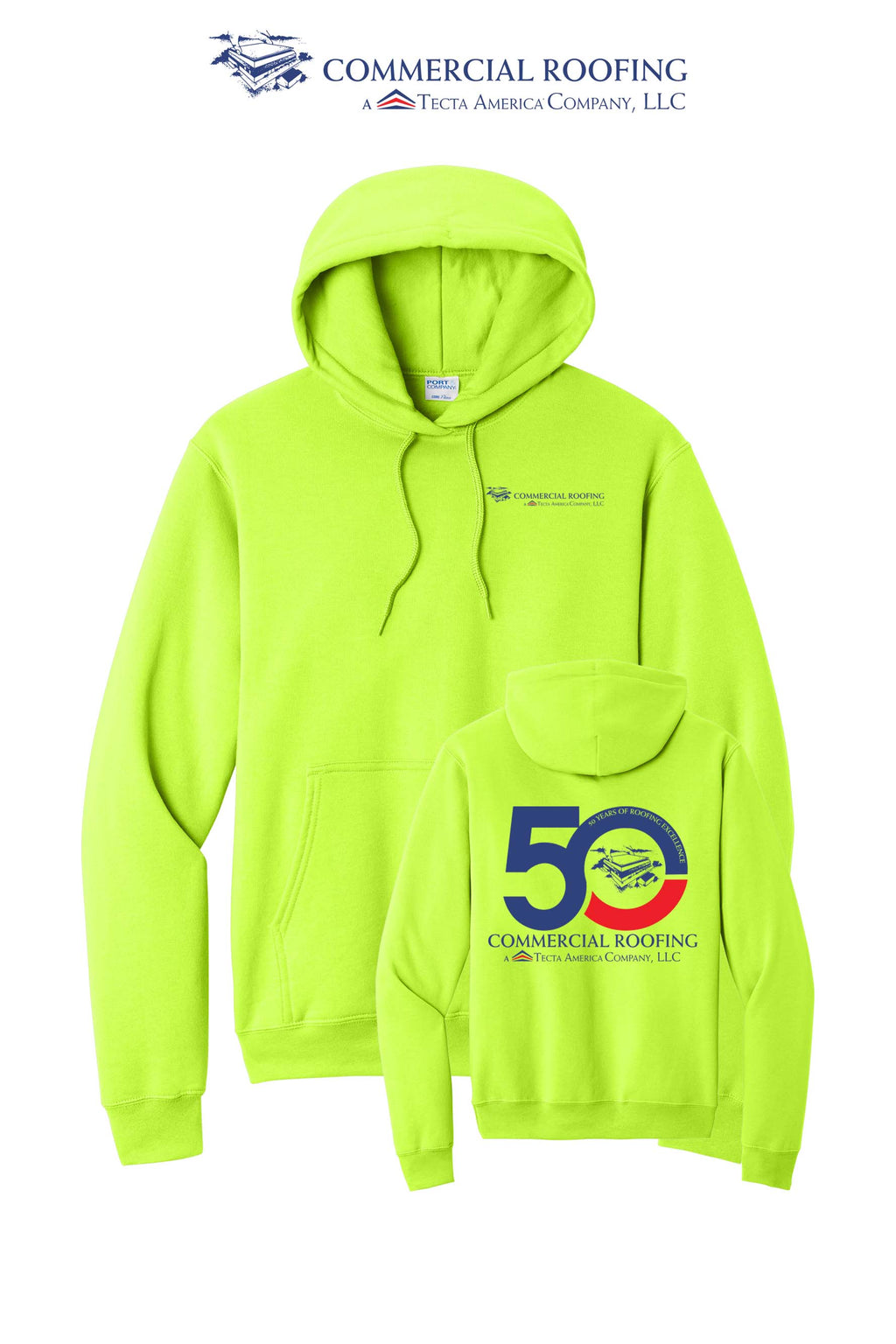 Port & Co™ Core Fleece Pullover Hooded Sweatshirt - Commercial Roofing