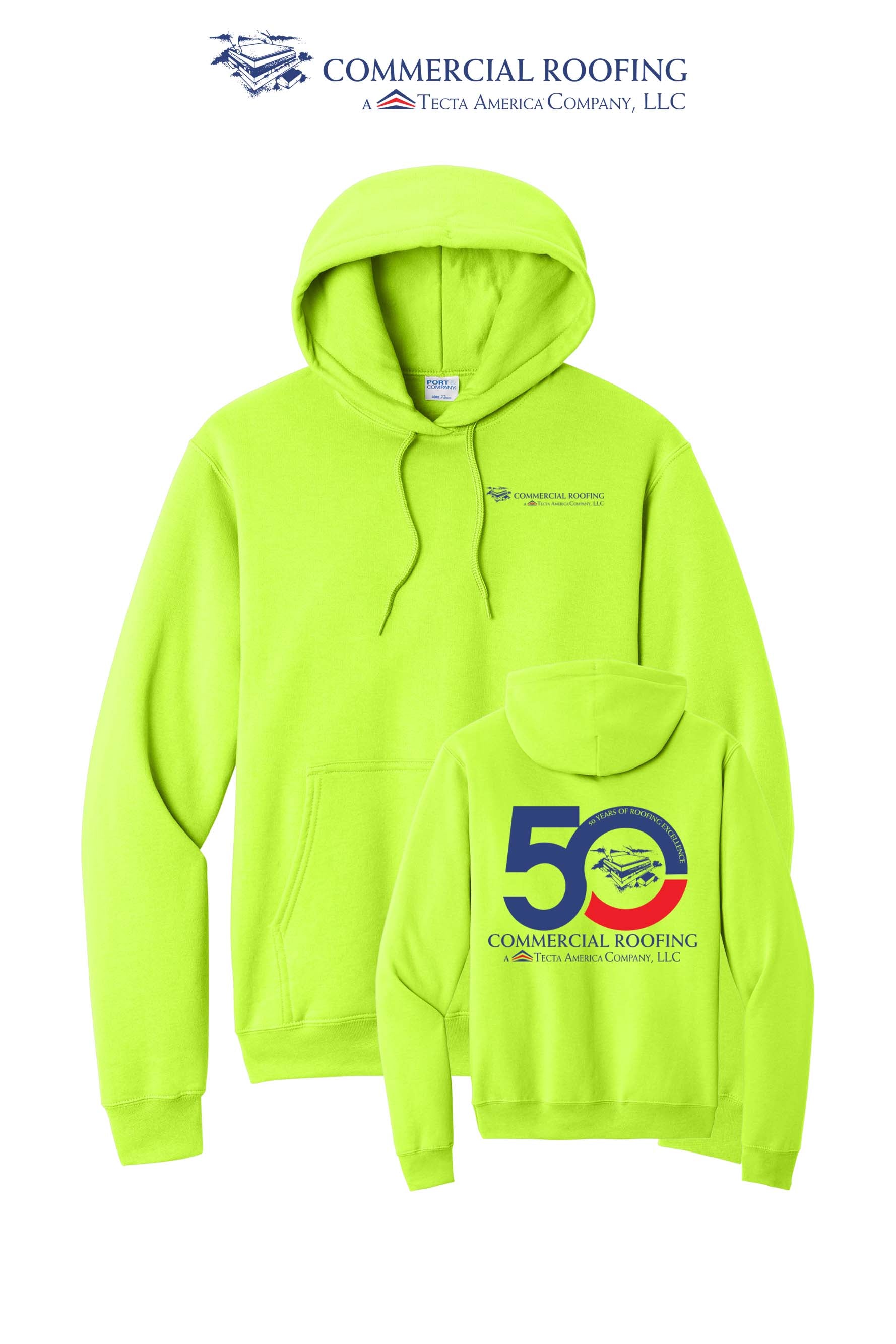 Port & Co™ Core Fleece Pullover Hooded Sweatshirt - Commercial Roofing