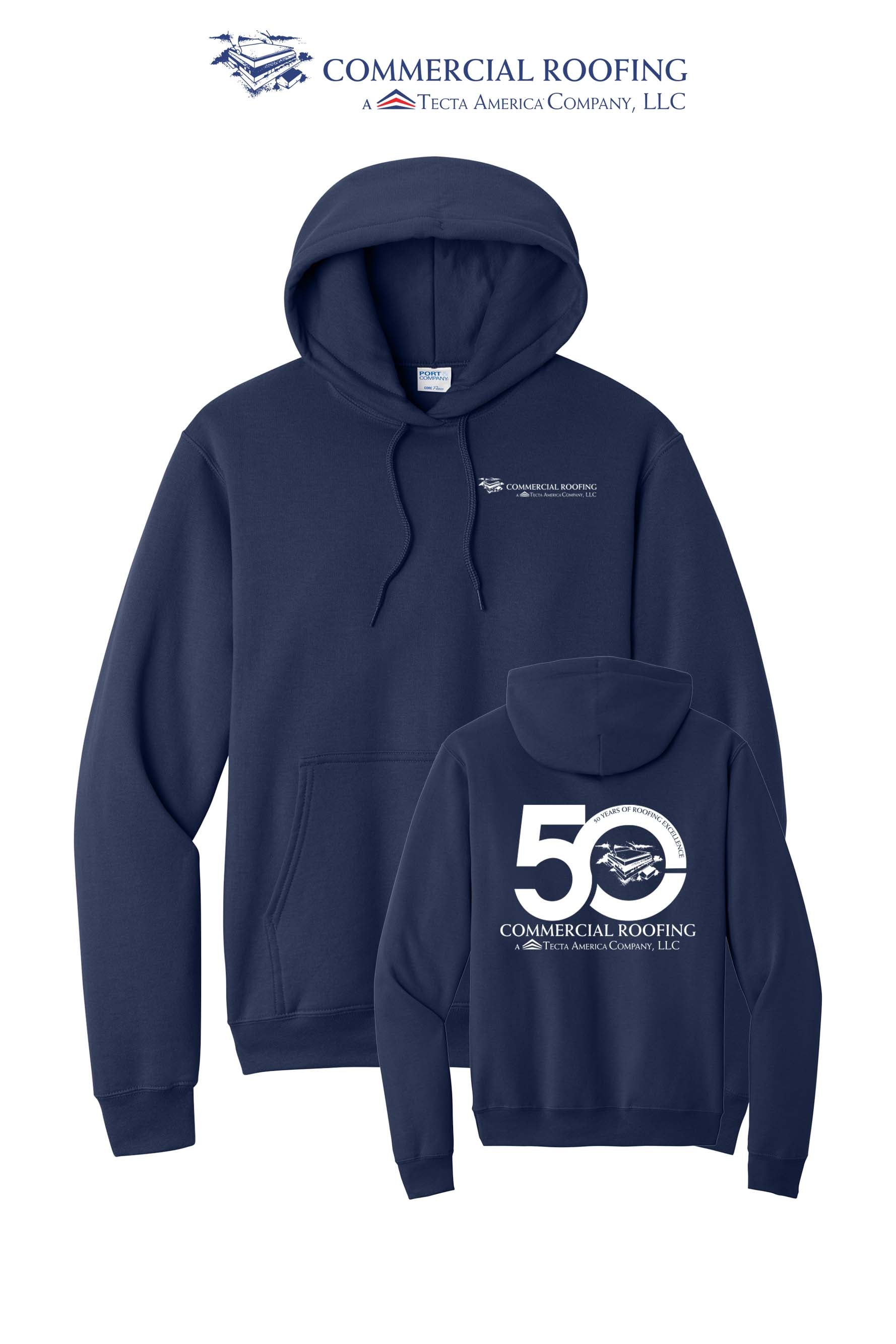 Port & Co™ Core Fleece Pullover Hooded Sweatshirt - Commercial Roofing