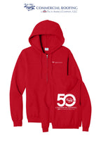 Port & Co™ Core Fleece Full-Zip Hooded Sweatshirt - Commercial Roofing