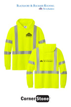 CornerStone® ANSI 107 Class 3 Long Sleeve Segmented Tape Hooded Tee - Blackmore & Buckner
