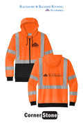 CornerStone® ANSI 107 Class 3 Heavy-Duty Fleece Full-Zip Hoodie - Blackmore & Buckner