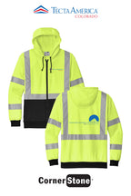 CornerStone® ANSI 107 Class 3 Heavy-Duty Fleece Full-Zip Hoodie - Monument Roofing of Colorado