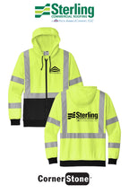 CornerStone® ANSI 107 Class 3 Heavy-Duty Fleece Full-Zip Hoodie - Sterling, A Tecta American Company LLC