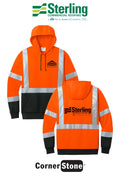 CornerStone® ANSI 107 Class 3 Heavy-Duty Fleece Pullover Hoodie - Sterling, A Tecta American Company LLC