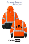 CornerStone® ANSI 107 Class 3 Heavy-Duty Fleece Pullover Hoodie - Anthony Roofing