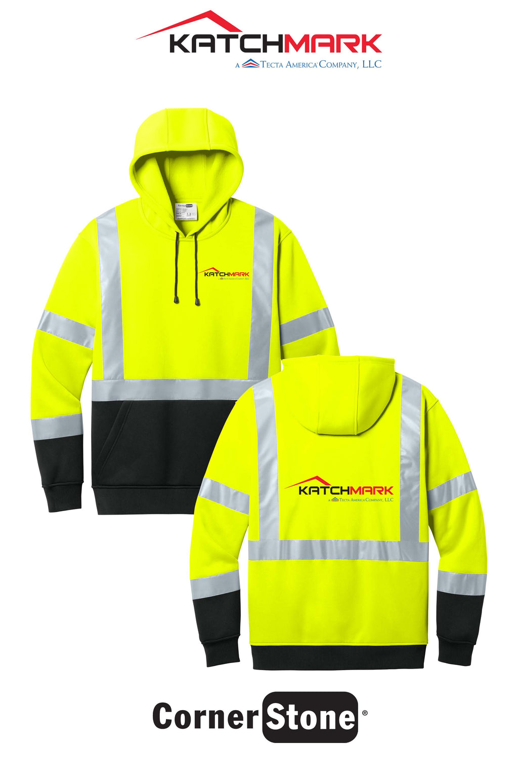 CornerStone® ANSI 107 Class 3 Heavy-Duty Fleece Pullover Hoodie - Katchmark, A Tecta American Company LLC