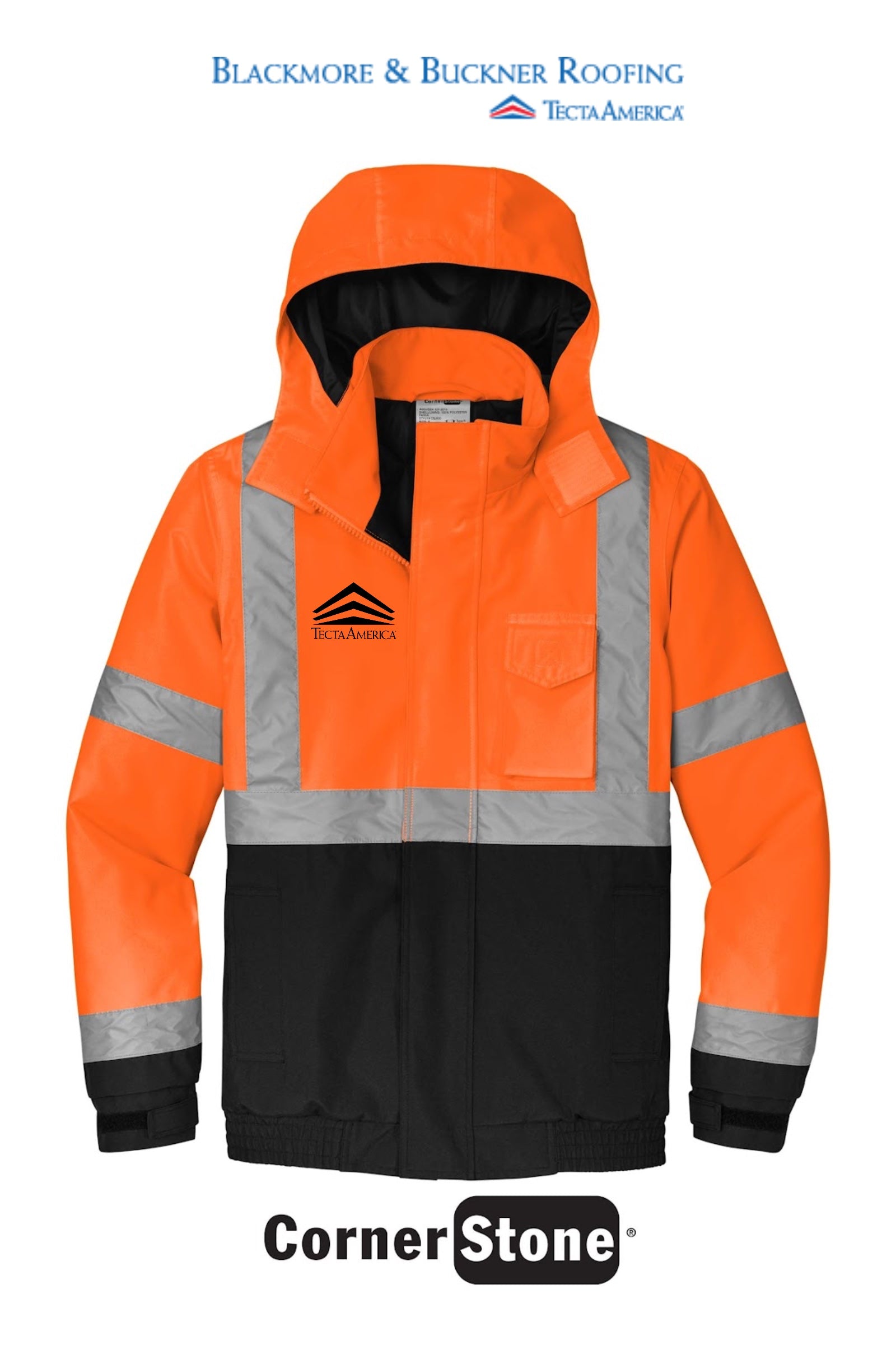 CornerStone® ANSI 107 Class 3 Economy Waterproof Insulated Bomber Jacket - Blackmore & Buckner