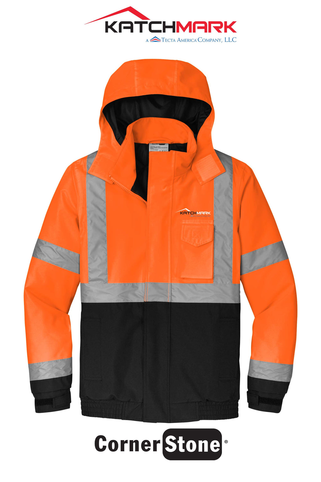 CornerStone® ANSI 107 Class 3 Economy Waterproof Insulated Bomber Jacket - Katchmark, A Tecta American Company LLC
