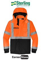 CornerStone® ANSI 107 Class 3 Economy Waterproof Insulated Bomber Jacket - Sterling, A Tecta American Company LLC