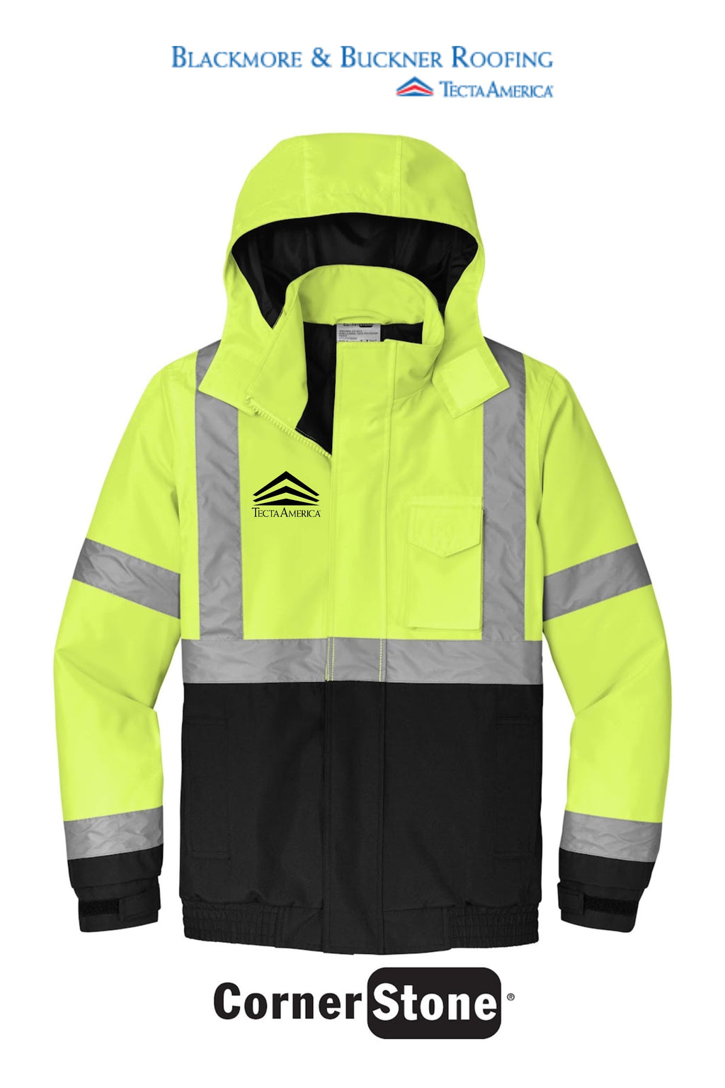 CornerStone® ANSI 107 Class 3 Economy Waterproof Insulated Bomber Jacket - Blackmore & Buckner